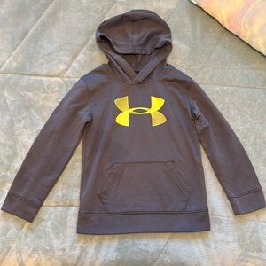 SOLD Under Armour hoodie Gray and Neon Yellow 7 L